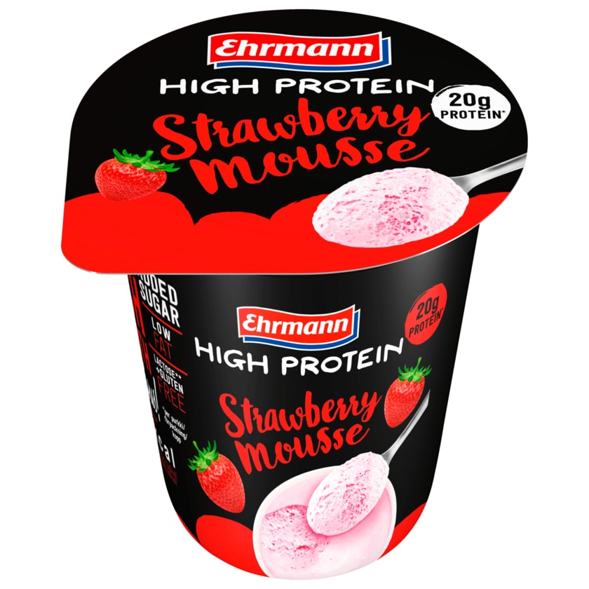 Ehrmann High Protein Strawberry Mousse laktosefrei 200g